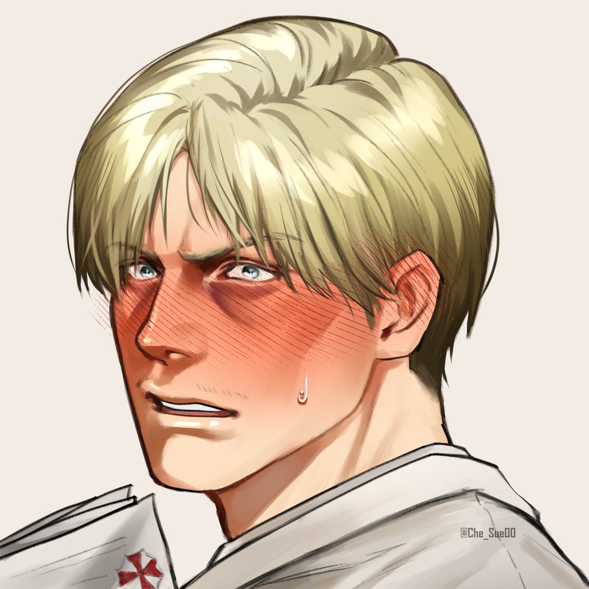 Che_Sue00's tweet photo. Some of the RE men blushing pt.3
will do the RE women next before I do the men's pt.4 
#ResidentEvil #SteveBurnside #BillyCoen #WilliamBirkin #Zeno 
#REBHFun https://t.co/QvN4YVt8uI