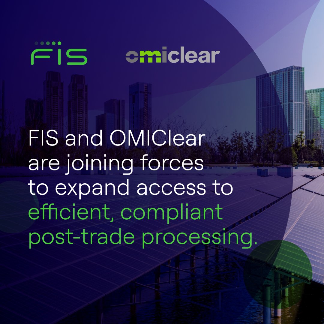 ashokgaur89's tweet photo. OMIClear and FIS have entered into an agreement that enables clients using the FIS NextGen and UBIX platforms to process and clear power derivatives, and now also natural gas derivatives, through OMIClear’s clearing services. https://t.co/OL4yPWjF7J