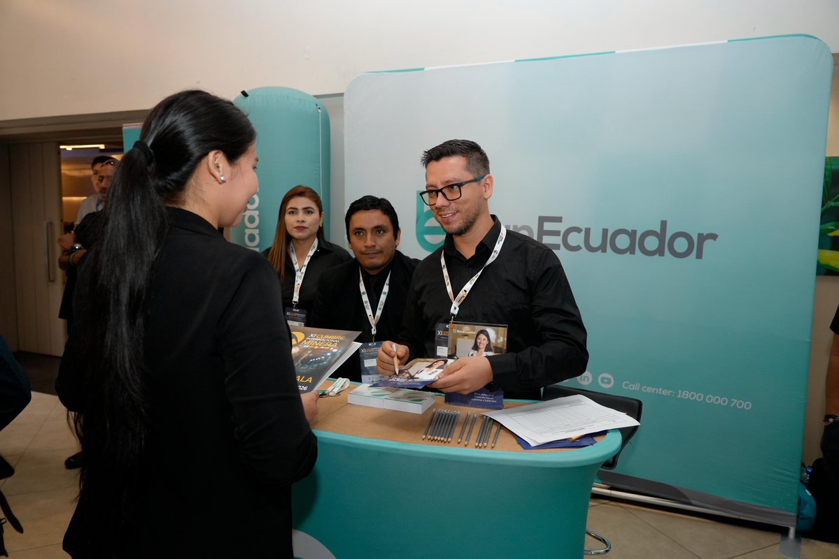 BanEcuadorBP's tweet photo. @eduardopenah, presidente del Directorio de @BanEcuadorBP, presentó las líneas de crédito disponibles para el sector minero y las alternativas de financiamiento disponibles para la provincia. https://t.co/tmbTVU65aY