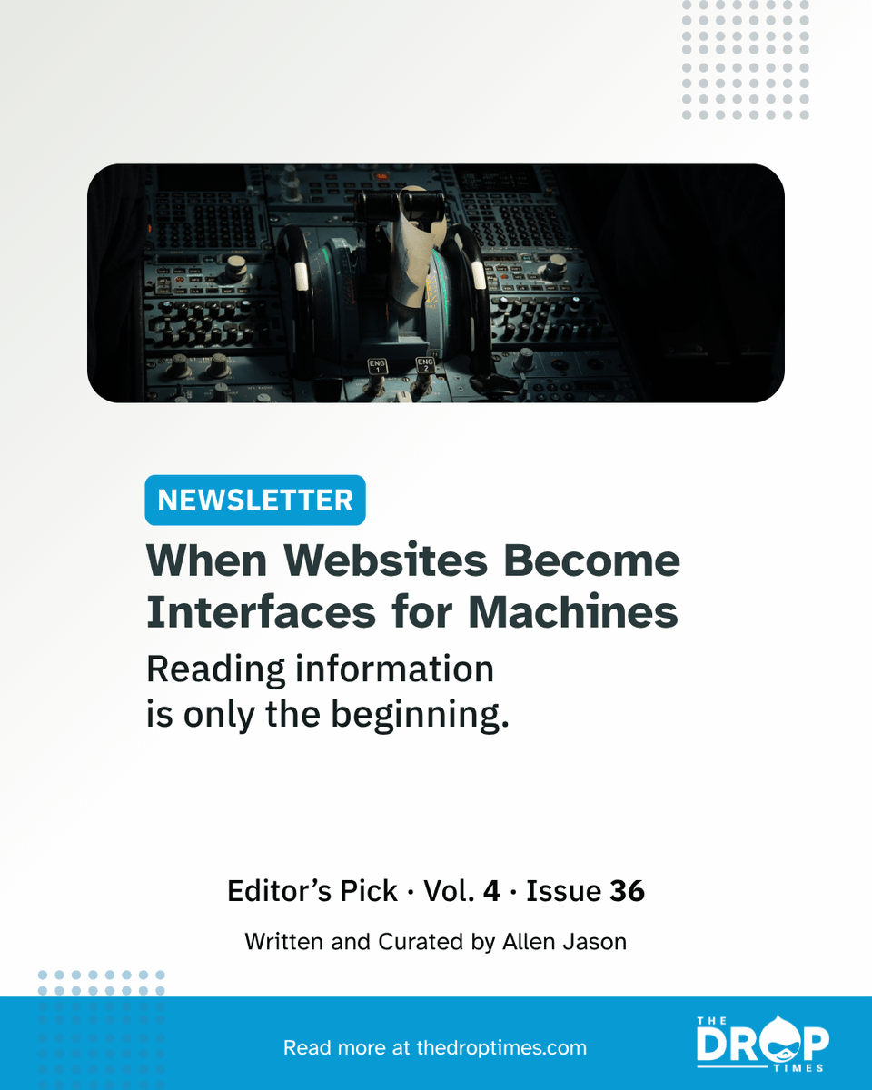 thedroptimes's tweet photo. Websites increasingly need to communicate with machines, not only people. Drupal developments point to three needs: structured meaning, constrained access, and explicit rules.

https://t.co/TlFMnhOtWk 

#Drupal #DrupalAI #AIAgents https://t.co/2gEN1kgsAi