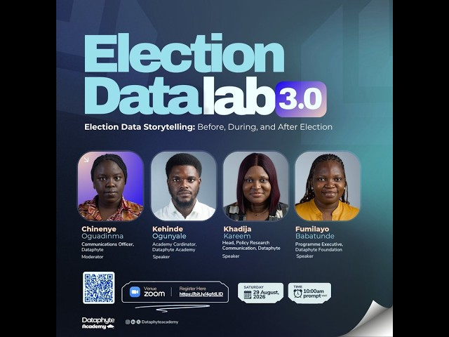 gijnAfrica's tweet photo. Missed the @DataphytAcademy 3.0 Webinar: Election Data Storytelling.

The full recording of the session is now available 👇 https://t.co/CRL2S79FyP

Also, check out @Dataphyte's election reporting handbooks: 
1. https://t.co/ZROvbgVKLM
2. https://t.co/2hwelgAg2x https://t.co/BnH3cjN3xb