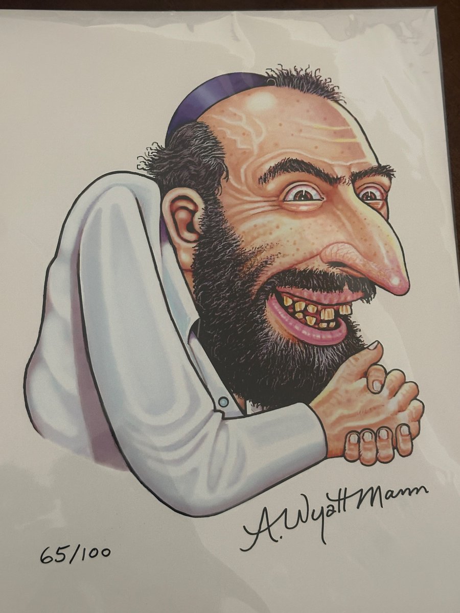 ShieldsClips's tweet photo. Just received our hand drawn and signed Happy Mechant memes from the legend A. Wyatt Mann (RIP)!

Framing these and putting them up in the studio https://t.co/KrETX6Mj9K