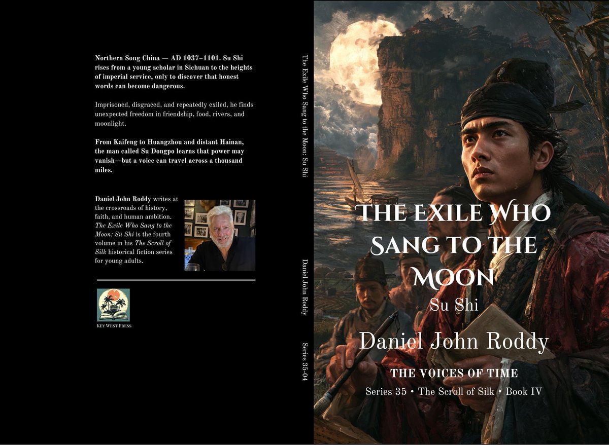 danieljohnroddy's tweet photo. 📍 Northern Song China — AD 1037–1101
Su Shi survives prison and repeated exile to become Su Dongpo—finding freedom in friendship, poetry, and moonlight.
📜 The Voices of Time
🏮 Series 35: The Scroll of Silk
🏫 Homeschool / YA Historical Fiction
👉 https://t.co/P8KnGGq04X https://t.co/7Aj2hb8X1l