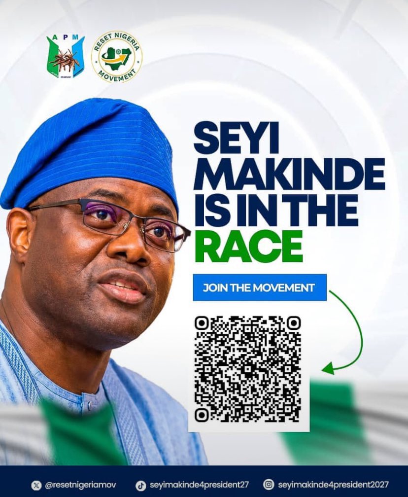 Dami_lowe's tweet photo. Seyi Makinde looks ahead to a nation where purposeful leadership can help build the Nigeria we desire.

#Voteseyimakinde4president
#Seyimakinde4president2027
#Leadershipintegrity
#Resetnigeria2027
#Seyimakinde2027 https://t.co/A6B0rKpEdW