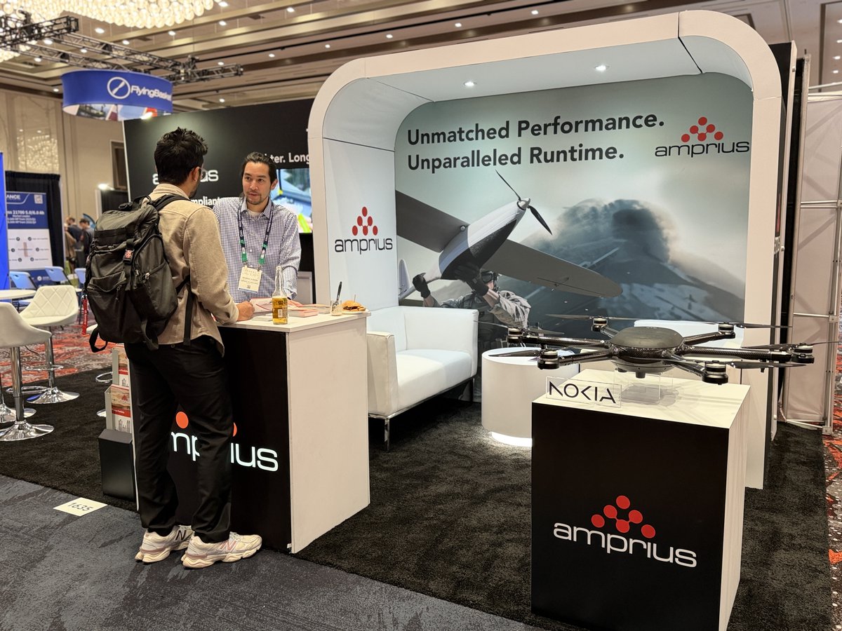 AmpriusInc's tweet photo. Amprius is having a blast at @ExpoUAV in Las Vegas!🚁
If you're attending, be sure to stop by booth 1635 today to say hello and get an up-close look at our high power, high energy density battery cells.🔋
$AMPX #CUAV #CUAVExpo #aviation #uncrewedaviation #tech https://t.co/rc361kIgFy