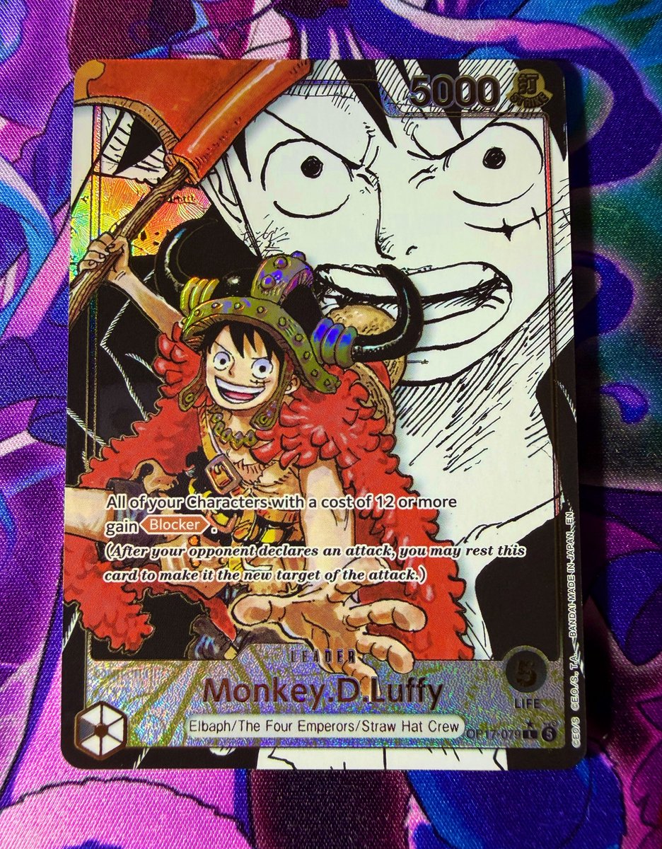 ShmloodTCG's tweet photo. 🚨Monkey D Luffy Super Alt Leader🚨

85 🪑 @ $20 Each! 

🎡 of 🪦 to determine winner! 

Shipping included - US ONLY 📦

Repost for a chance at a FREE spot 🎟️

(More Photos in comments) https://t.co/iIk9eq7Kqv