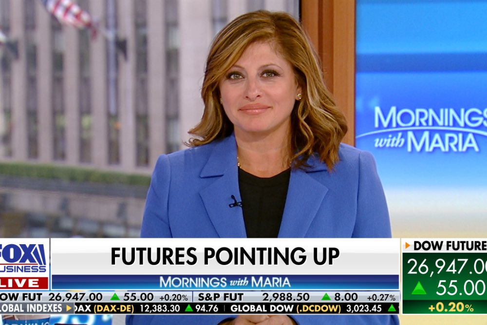 TVNewsNow's tweet photo. With Maria Bartiromo leaving Fox News and Fox Business today, there’s fresh rumors she’s becoming President Trump’s next White House Press Secretary https://t.co/2mhgTj8t1A