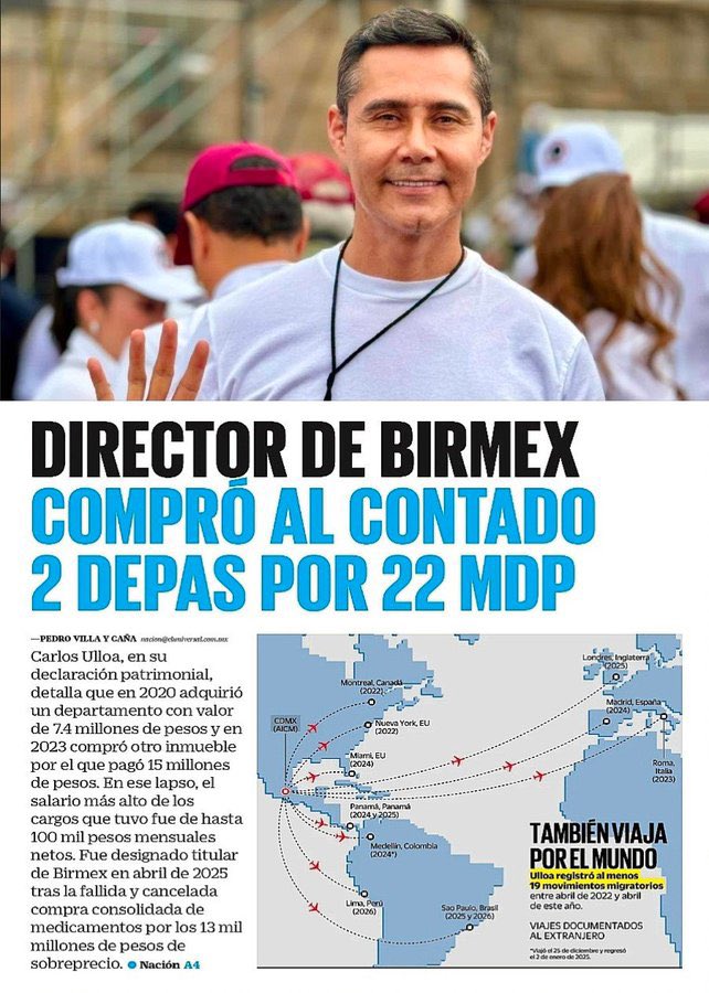 ferbelaunzaran's tweet photo. No hay medicamentos, pero qué tal departamentos.

La robadera en el obradorato es colosal.

Director de Birmex compró al contado 2 depas por 22 millones de pesos👇 https://t.co/keSmwIgSKu