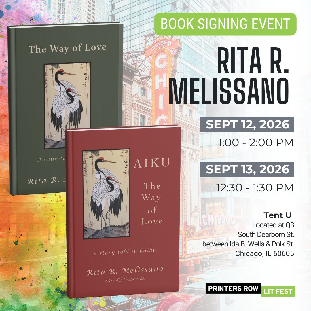 ArchwayPub's tweet photo. Archway Publishing authors are coming to the 2026 @PrintersRowFest!

Meet R. A. Scanzillo, Rita R. Melissano, and Suzanne McKenzie for scheduled book signings at Tent U on September 12–13:

https://t.co/TVzaYeYsgB

#ArchwayPublishing #PrintersRowLitFest https://t.co/PMzKfpU98P