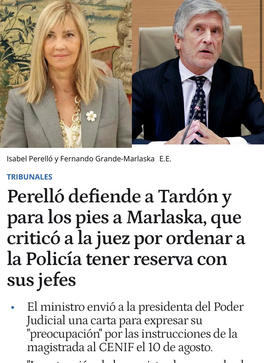 Manuelruizdlara's tweet photo. 24 HORAS GLORIOSAS de GRANDE MARLASKA. Ha demostrado que no hizo nada para averiguar el origen de la invasión,ha amparado las mentiras de su jefe,ha intentado interferir en funciones judiciales, ha demostrado que no conoce las competencias CGPJ,ha intentado degradar a la policía https://t.co/c3I0MZV98W