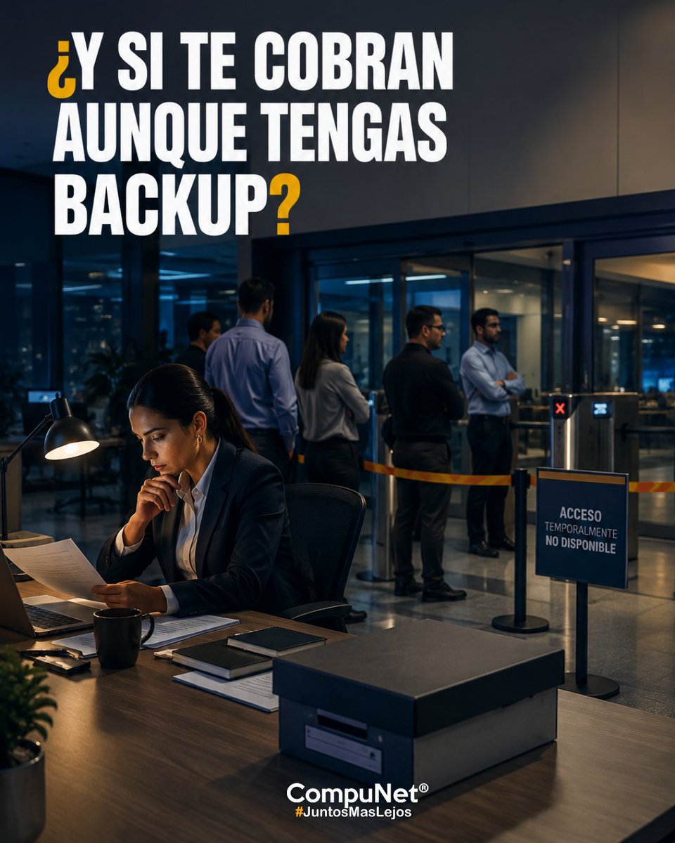 CompunetChile's tweet photo. ¿Y si te cobran aunque tengas backup? 👀

El ransomware ya no solo cifra: roba, extorsiona y puede detener tu operación.

Puedes recuperar tus datos.
¿Puedes recuperar tu negocio?
Eso es ciberresiliencia.

🔗 https://t.co/Mx6s7to8jf https://t.co/31pAzTEOw1