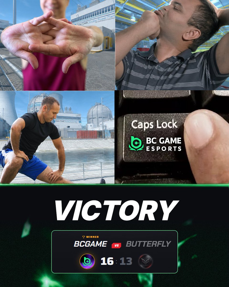 BCGameEsports's tweet photo. Another victory in the PGL Bucharest Open Qualifiers ⭐️ Warmup got a little intense there 😅

🟢 FINAL SCORE: 16-13
➡️ Next Match (TOMORROW): BC Game Esports vs. GenOne 

#bcgame https://t.co/hanR7pldYr
