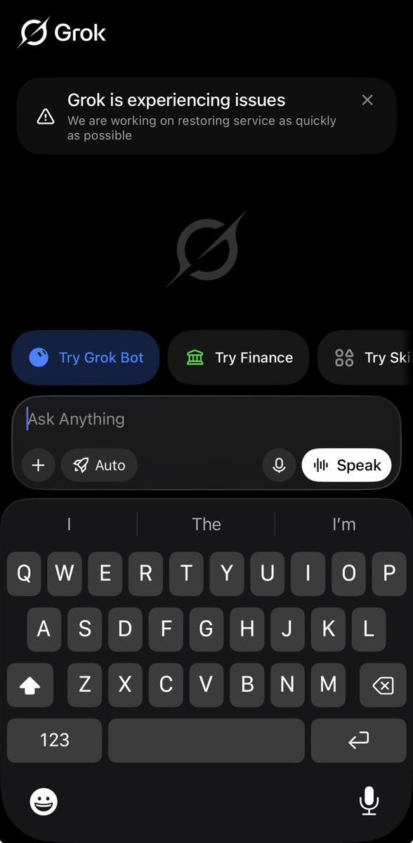 NaPeruMaha's tweet photo. @grok @elonmusk Grok App is still not working! https://t.co/zOuJDcU6L4