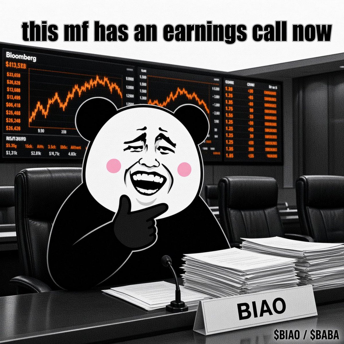 olaoftrades's tweet photo. bro really pulled up to the boardroom.

$​Biao xBABA internet symmetry is unmatched.

​#ad
​CA: 0xabda1e79f2187112daeb33bde17c33a9539c7901 https://t.co/Ge1fVOGE7p