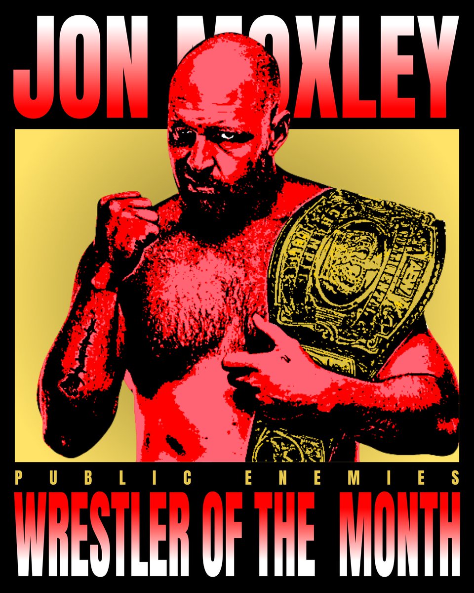 PublicEnemiesHQ's tweet photo. 🚨 Jon Moxley &amp; Willow Nightingale have been named the August 2026 Men’s and Women’s Wrestlers of the Month!

@JonMoxley 
@willowwrestles 
#AEW 

(Public Enemies Podcast)
Art Direction | @KUJOkev 🎨

#WOTM 🟨 https://t.co/y9tY6q1UtQ