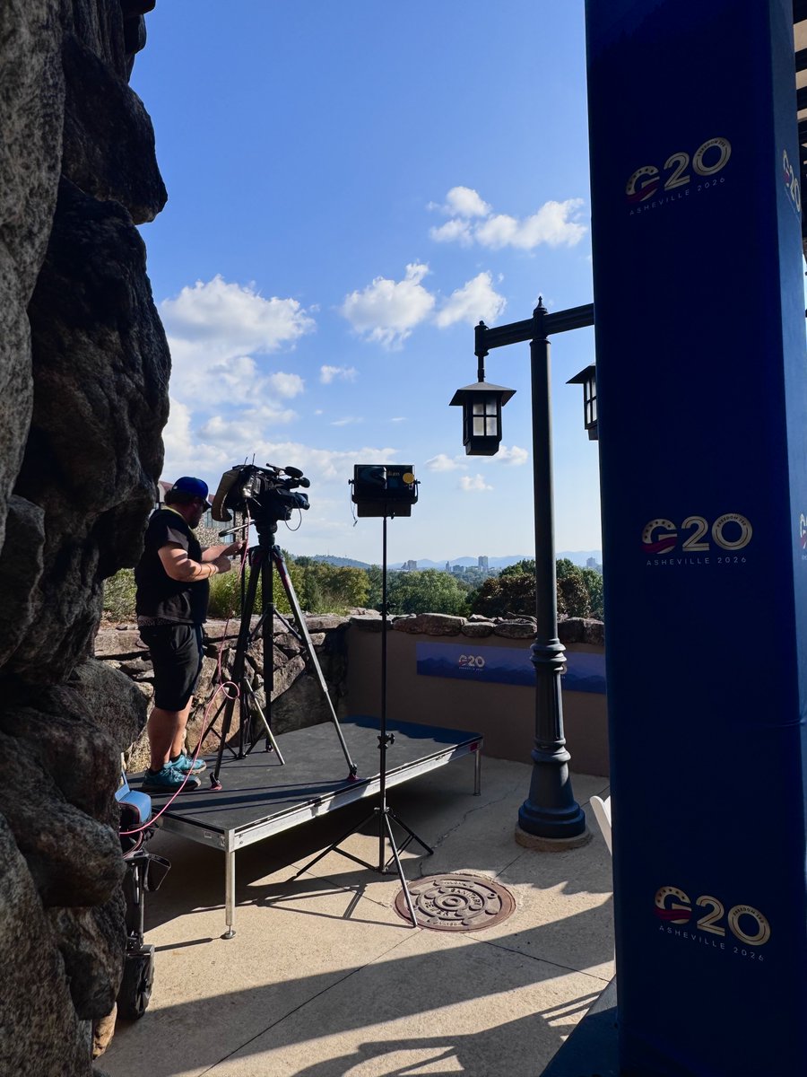 deletepleasenew's tweet photo. Pretty incredible week covering the G20 in Asheville.

Proud to see Western North Carolina on a global stage — and to ask what it could mean for investment, opportunity and Helene recovery back home. @WLOS_13 https://t.co/GCt3Sy3ERh