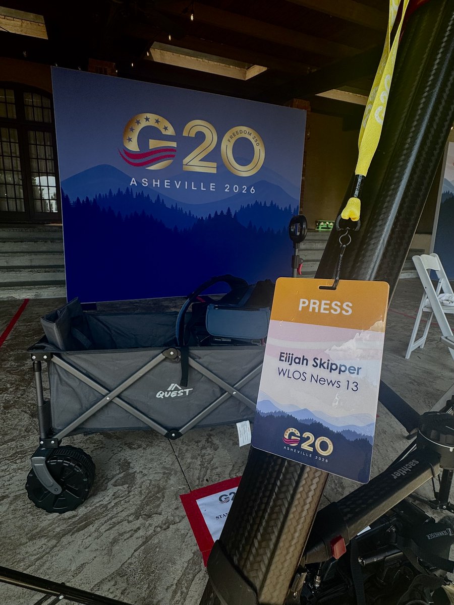 deletepleasenew's tweet photo. Pretty incredible week covering the G20 in Asheville.

Proud to see Western North Carolina on a global stage — and to ask what it could mean for investment, opportunity and Helene recovery back home. @WLOS_13 https://t.co/GCt3Sy3ERh