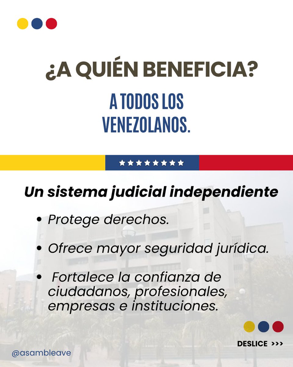 ramonlopez4's tweet photo. 🇻🇪 Un nuevo TSJ es un paso para recuperar la justicia y devolver seguridad jurídica a Venezuela. 

Una justicia independiente beneficia a todos: ciudadanos, trabajadores, profesionales y empresas.
Venezuela tiene la oportunidad de recuperar la confianza y el estado de derecho https://t.co/wsW9JaXyCw