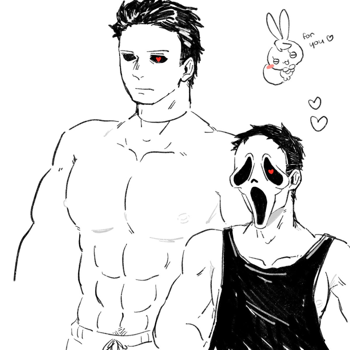 knifeandglasses's tweet photo. Quick doodle for @jobduck_235 
Hooked on you Michael and Danny🫶 hope u like it https://t.co/FtrbKtfBJw