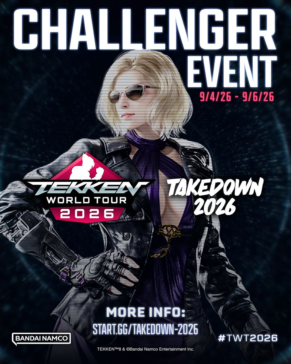 BNEesports's tweet photo. Get ready for a weekend full of some GOOD ASS TEKKEN!
We head to Pakistan for #TAKEDOWN2026

#TWT2026 Challenger Event
TAKEDOWN 2026
📌Lahore, Pakistan
🗓️ : Sept 4 - 6

📺Tune in for the streams!
https://t.co/M6HdEOFoQf 

Event Info: https://t.co/XMR7GTEBxY https://t.co/jPJoeAxsZ3