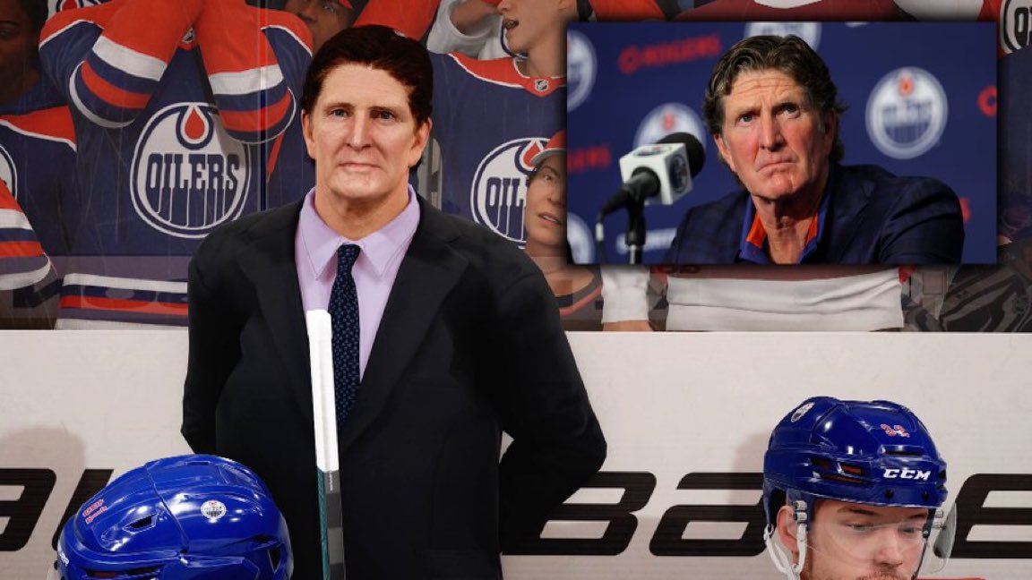dfoedmonton's tweet photo. Mike Babcock is officially in NHL 27. 

📸: @TacTixHD https://t.co/NVbOmFFe6C