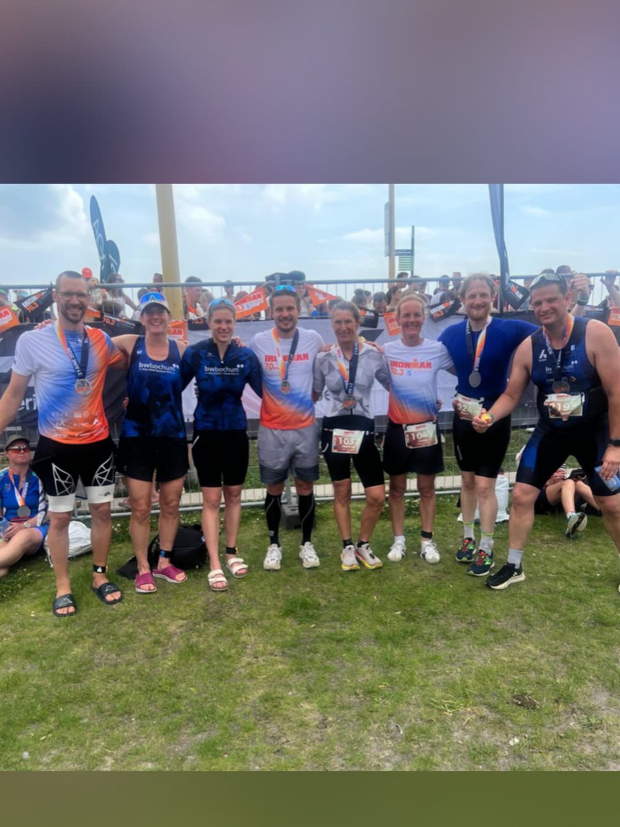 HollyDelca5plb's tweet photo. 21 June 2026 
Hoorn, Netherlands 

Strong team performance in Westfriesland: 11 Blau-Weiß athletes competed at Ironman 70. 3 &amp; 5i50. Anna and Björn impressed in the swim, while Nicole and Melanie qualified for the Ironman 70. 3 World Championship https://t.co/KZ8yF5vGA4