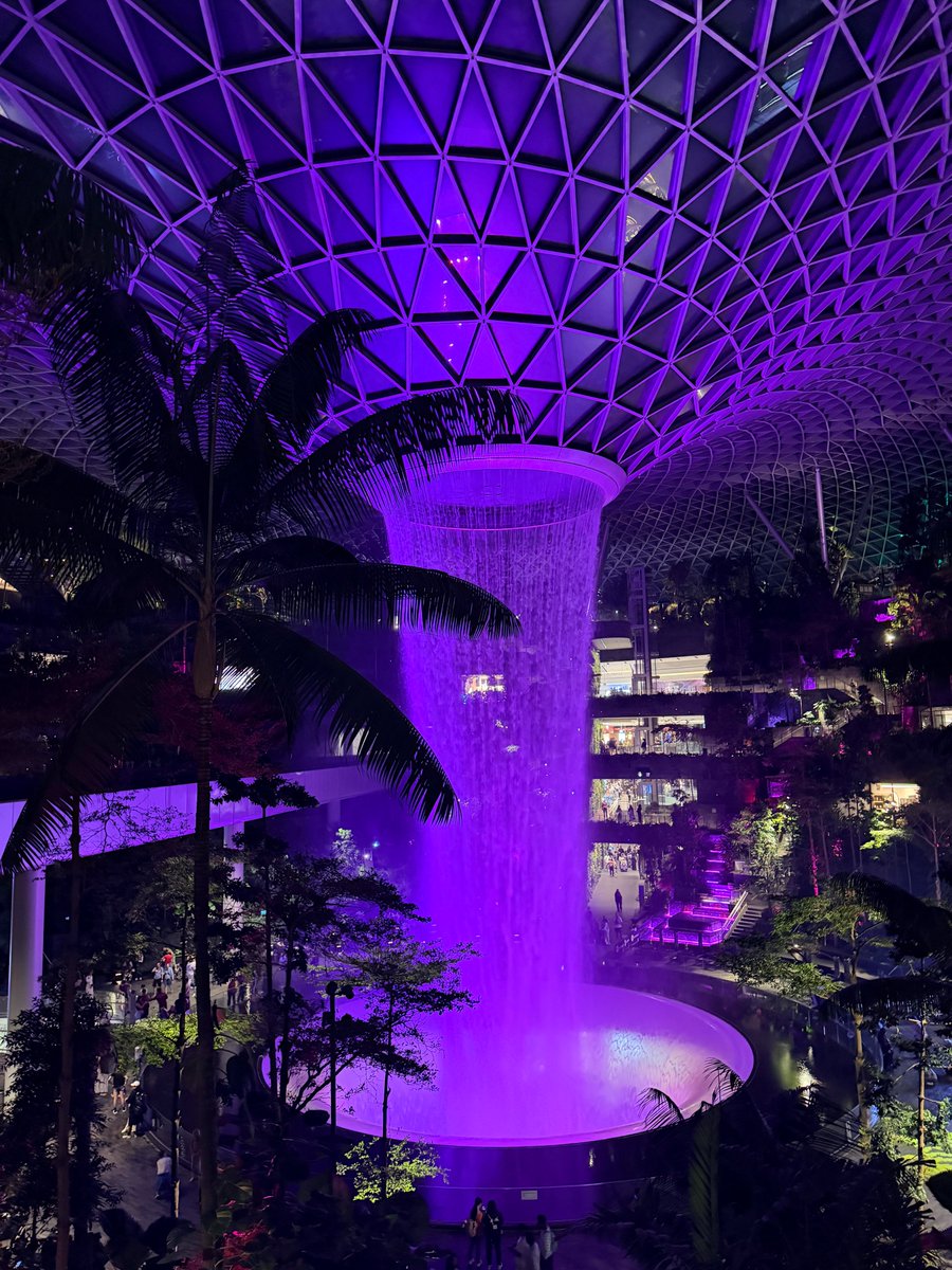 Leel_Kind's tweet photo. The mist sparkles under the lights, creating a dreamy atmosphere. https://t.co/6JbUqN2IuO
