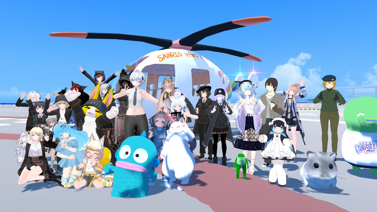 barikuro7's tweet photo. #VRAF サンリオコラボ行ってきた。
あとなんと、VRAFに就職できるかも? https://t.co/28vxuCItwV