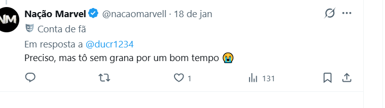 Albenitesul's tweet photo. @nacaomarvell E pelo visto, vai ficar mais tempo ainda! https://t.co/b5YBcKRfI8