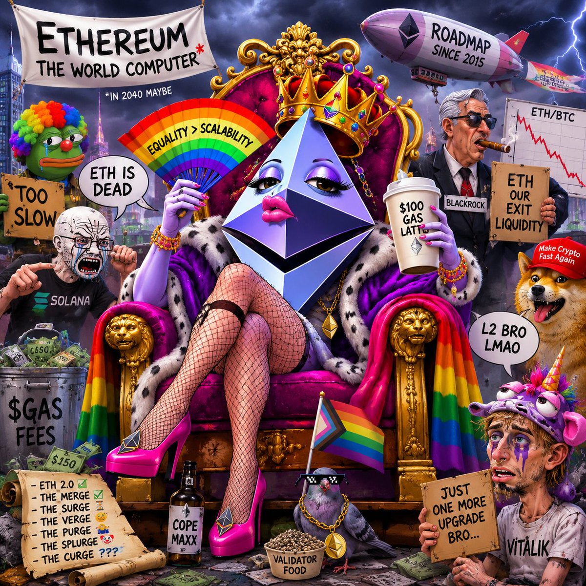 EthereumDotLGBT's tweet photo. ethereum:native or Ethirium ? https://t.co/fak2y7YqvG