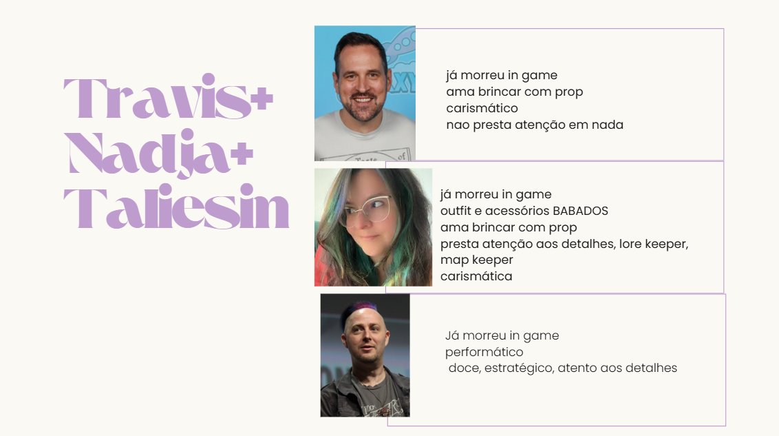 thetieflingdm's tweet photo. 2- Travis + Nadja + Taliesin.
all of them died tragically and beautifully. They're charismatic and just the ppl I just KNOW that have a big golden heart. (I know Nadja has for sure) #CriticalRoleinBrazil https://t.co/pcZnPiKeRt
