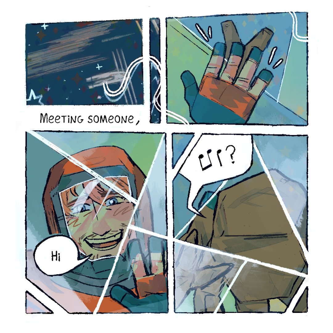 Umboloae's tweet photo. I've watched Project Hail Mary recently, so have a cute Grace and Rocky comic <33

1/3 https://t.co/RPh3u4MrMs