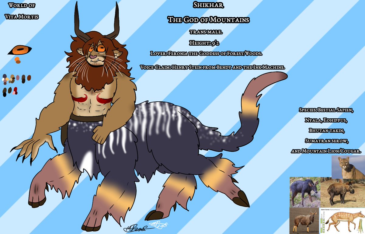 679Lazy's tweet photo. Shikhar the God of Mountains
#myoc #oc #worldofvitamortisseries #centaur #hybrid #bestialsapiens #Ayala #eohippus #sumatranserow #mountainlion https://t.co/DXPnJlCuRp