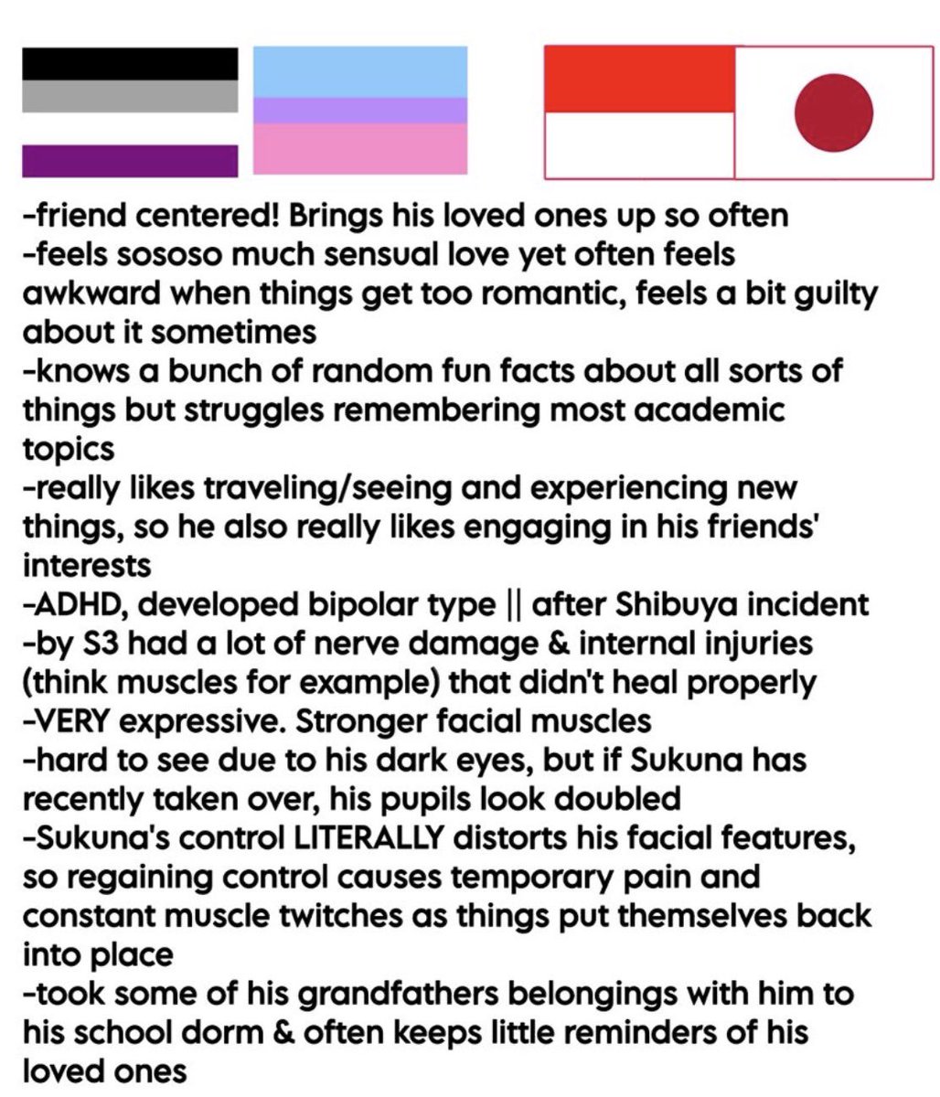 INDOITADORI's tweet photo. @cheesypopcorn23 YAY YUJI FIRST
Sexuality headcanon: bisensual aroace
Favorite ship(s): Itajun, Itazawa, Itajunzawa
Brotp: Itafushi, itakugi &amp; Todo/Yuji
Notp: Itam*hi &amp; other weird stuff obvi
A random headcanon: I HAVE SM LEMME GET EM
General opinion: #1 fav character oat rn which MAY be obvious https://t.co/7txAuTtto9