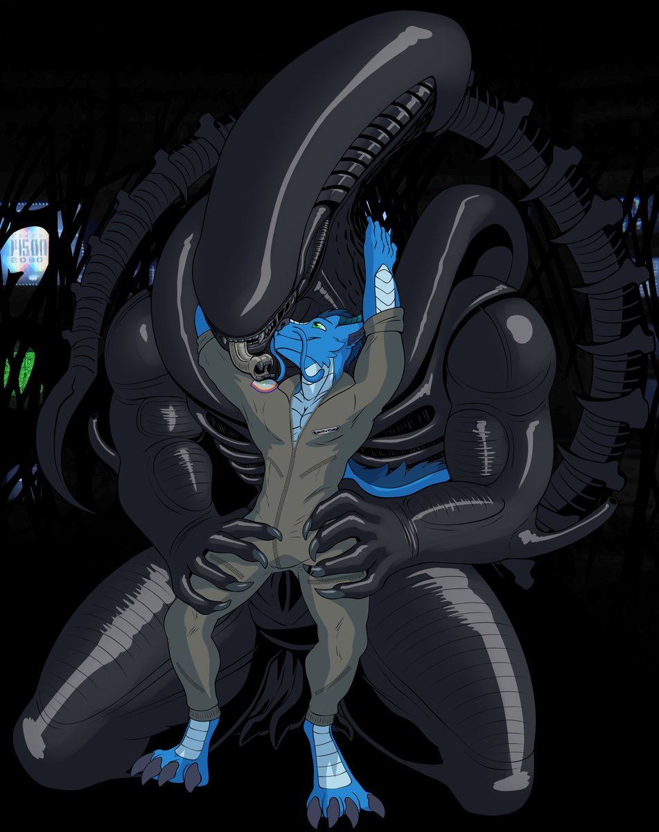 J450N2080's tweet photo. Xenolove YCH for Evil Draak 🐉 https://t.co/nwHEqzNqyd