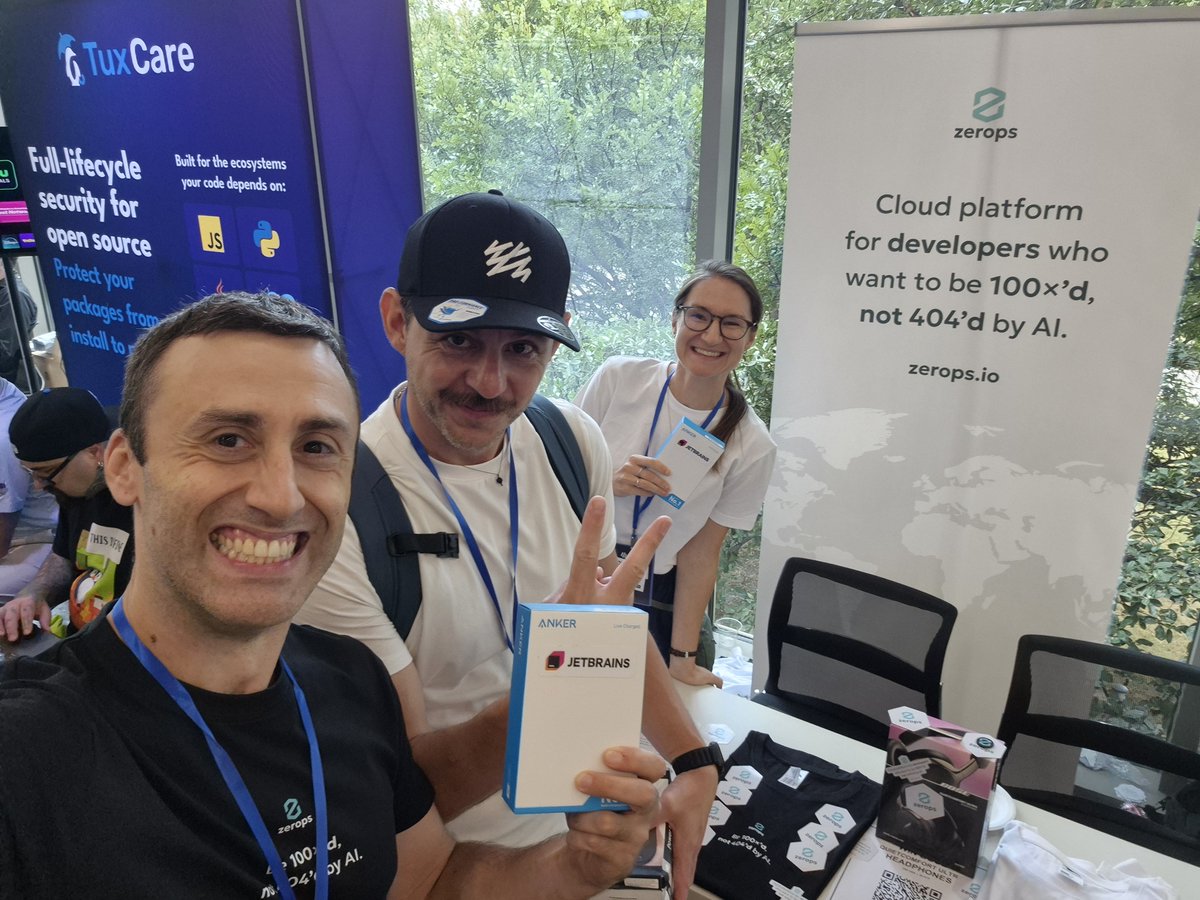 zeropsio's tweet photo. A great day at the Commit Your Code Conference! 🔥

So many people stopped by the booth, chatted with Petra and Francesco, and 75 people signed up for tomorrow’s raffle!

Check out our workshop tomorrow at 3:30 PM Dallas time, and stop by for some swag.

See you tomorrow! https://t.co/w06WkPUULW
