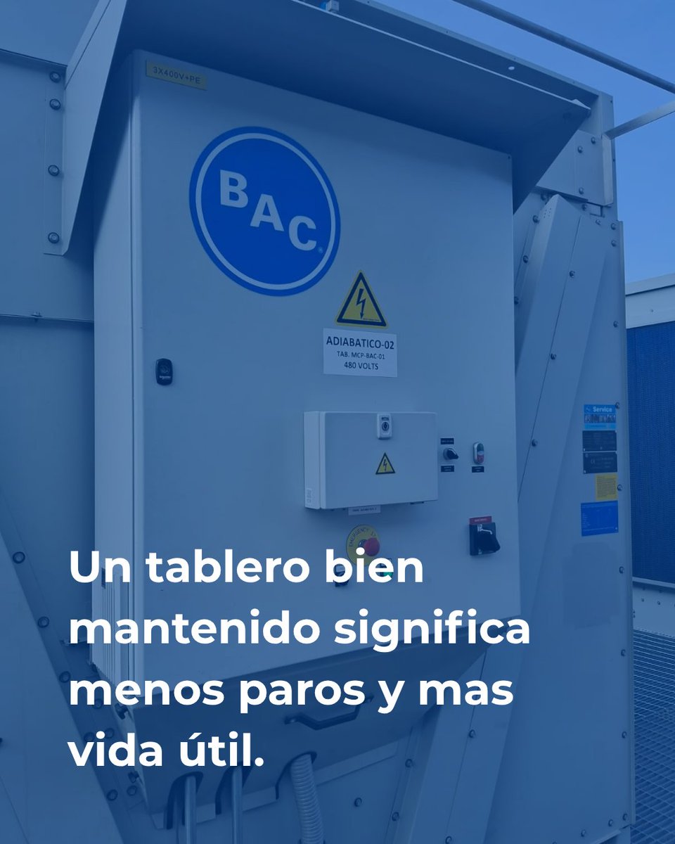 BacCooling's tweet photo. Mantenimiento de tablero de control ⚙️

Detrás de cada torre de enfriamiento hay un sistema eléctrico que también necesita atención constante.
📩 Contáctanos para agendar tu mantenimiento.
info@baltimoreaircoilmexico.com. https://t.co/swGw7hREG3