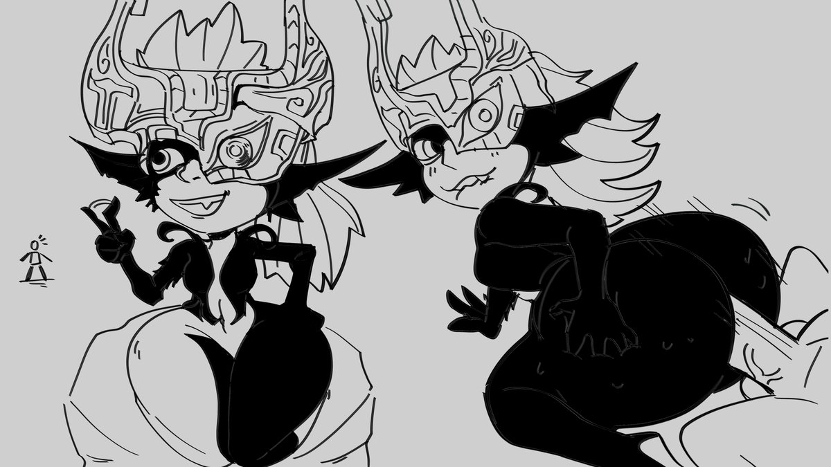 Pornusma's tweet photo. Midna doodles 
#shortstack #nsfw #nsfwart #midna https://t.co/jzAHXhHn5q