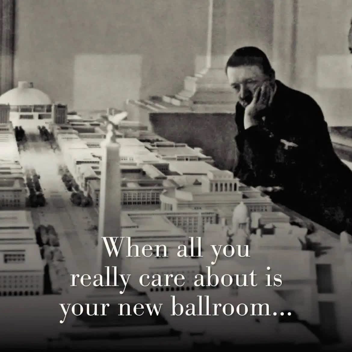 EastEndJoe's tweet photo. He “needed” a ball room too. https://t.co/0WkfM31XmV