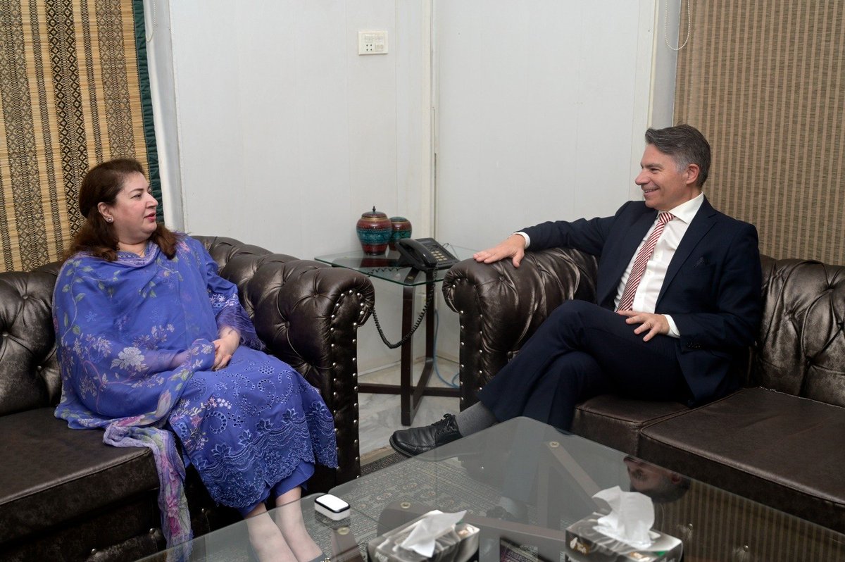 MudassarAPP's tweet photo. We were honored to host H.E. Paulo Miguel Guedes Domingues, Ambassador of Portugal to Pakistan, at the Associated Press of Pakistan Headquarters. https://t.co/xFR8pFnfAo