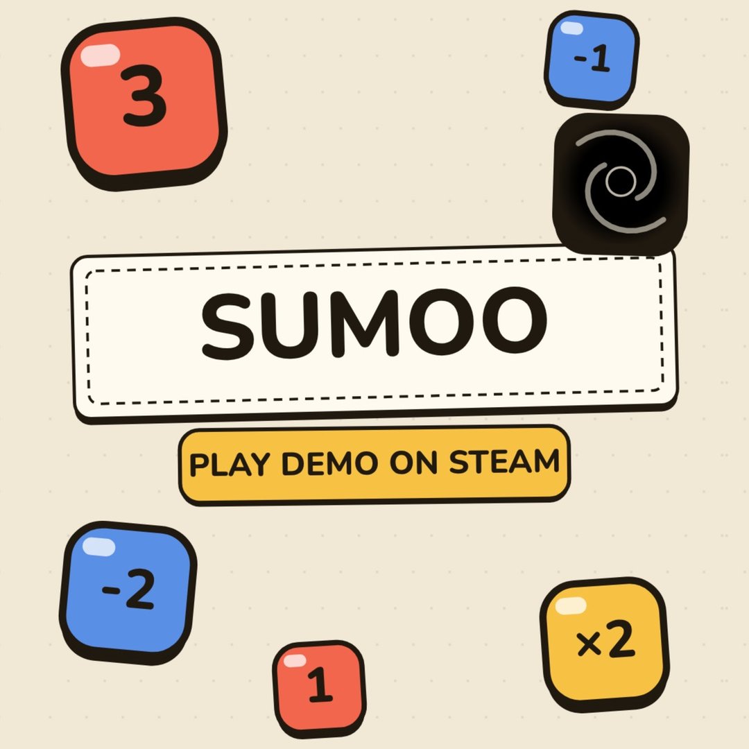 ducktilegames's tweet photo. Two months ago, we got married. Today, the demo for our first game is out!
SUMOO 🦆
Numbers slide until they hit something. When two meet, they add up. Get the exact number onto the target tile.
100 levels. 10 chapters.

Free demo on Steam:
https://t.co/bW1GQH9oDc https://t.co/Yze5VuiT9y