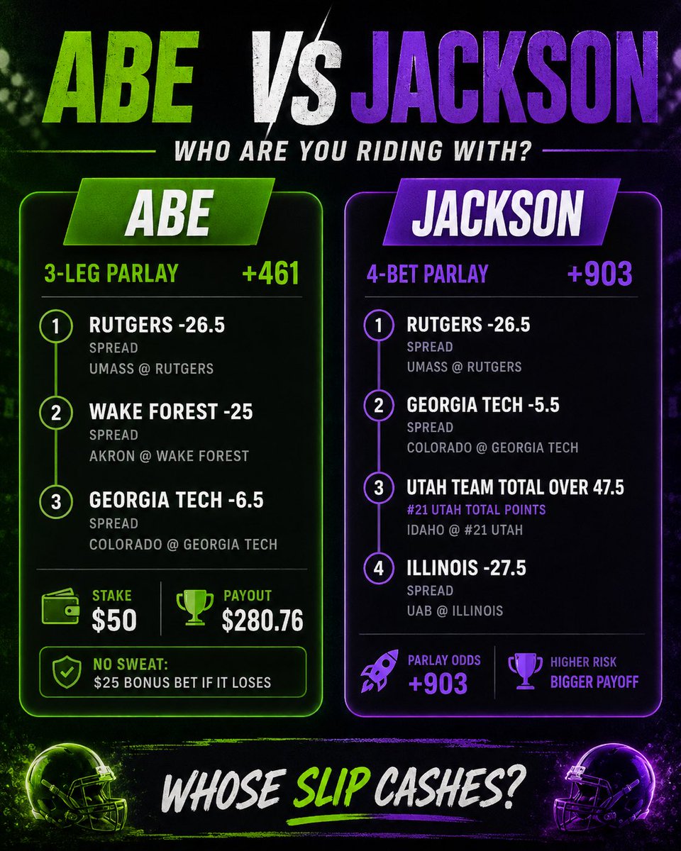 ABUJAYPLAYZ's tweet photo. NCAAF plays of the day : https://t.co/pPxKQwidih