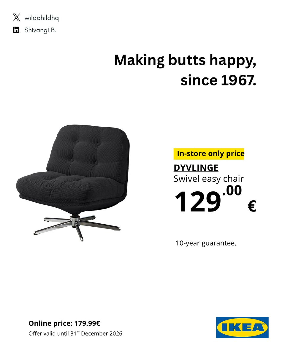 wildchildhq's tweet photo. @OneMinuteBriefs for #IKEAINSTORE 
https://t.co/O52ePX9Hgd https://t.co/juC6rlN2aE