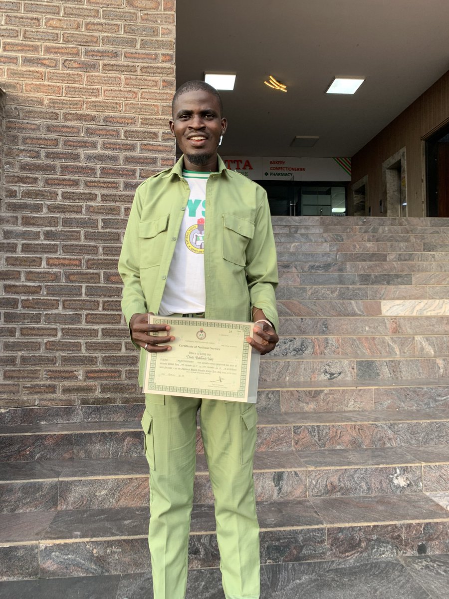 Geo_babst's tweet photo. My father’s or na mother’s land  📞 and I answered 

NYSC Done and Dusted, from Ikare-Akoko camp to Ikeja 1 #nysc #batchB2 #25B2 https://t.co/UnqCOXcPeF