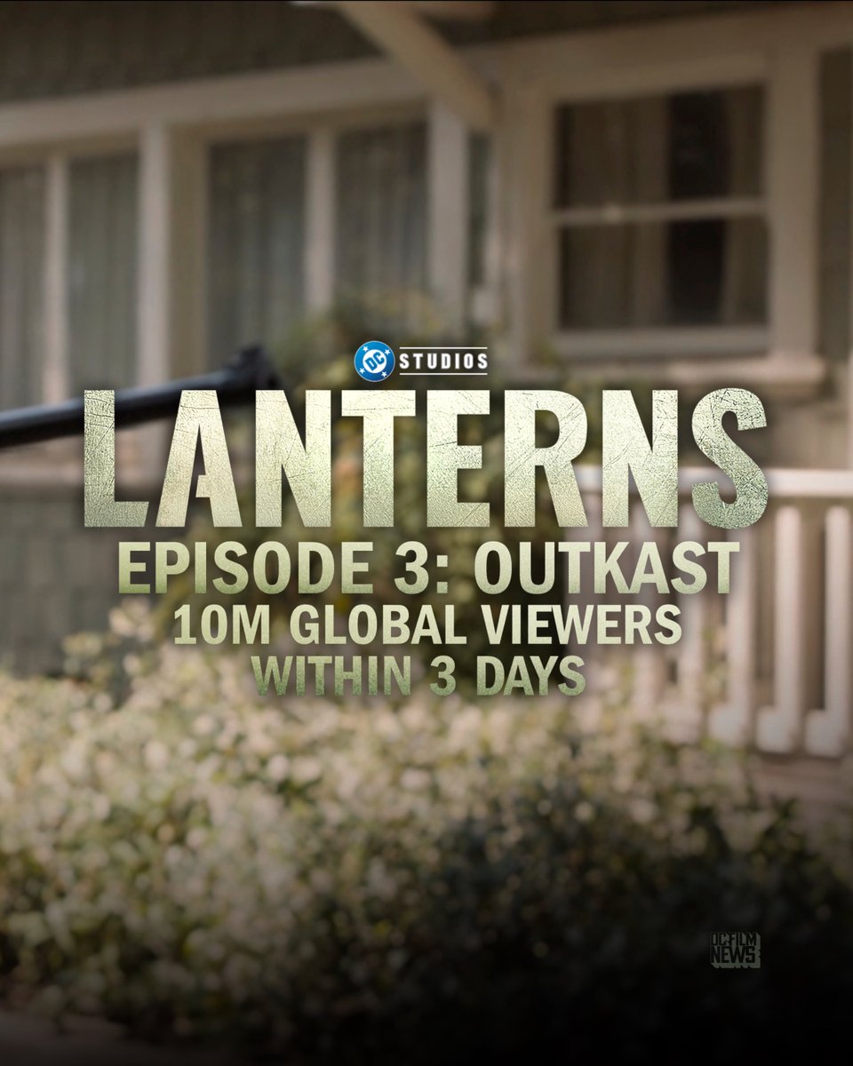 DCFilmNews's tweet photo. ‘LANTERNS’ Episode 3 is the biggest audience the series has had yet, summoning 10M viewers in its first three days!

• 7M viewers based in the US
• Pilot has drawn 20M global viewers to date

(Deadline) https://t.co/lz22ERrCIa