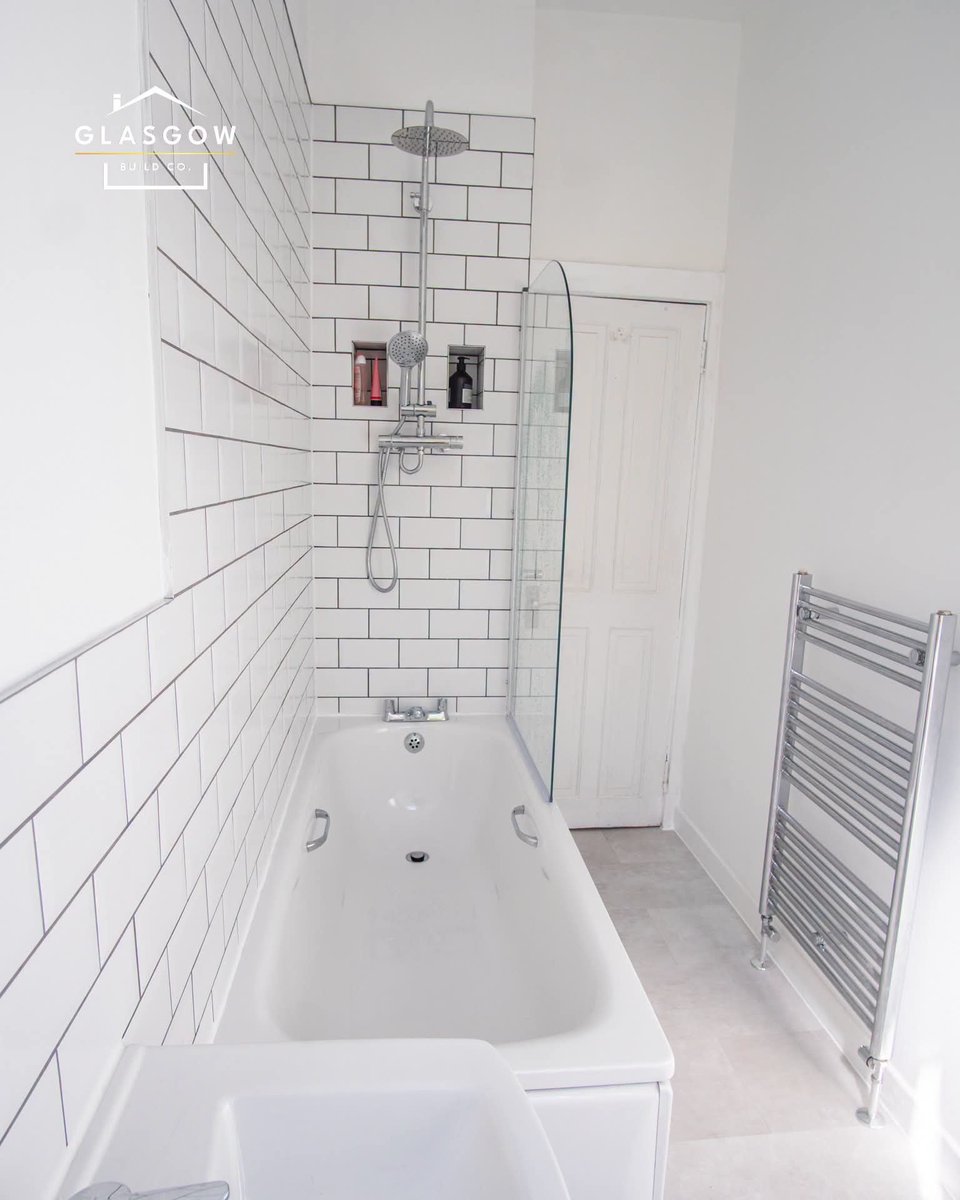 GlasgowBuildCo's tweet photo. Take look at this fresh new bathroom we completed at Kilmarnock Road, Glasgow. https://t.co/OfrM8IABRC