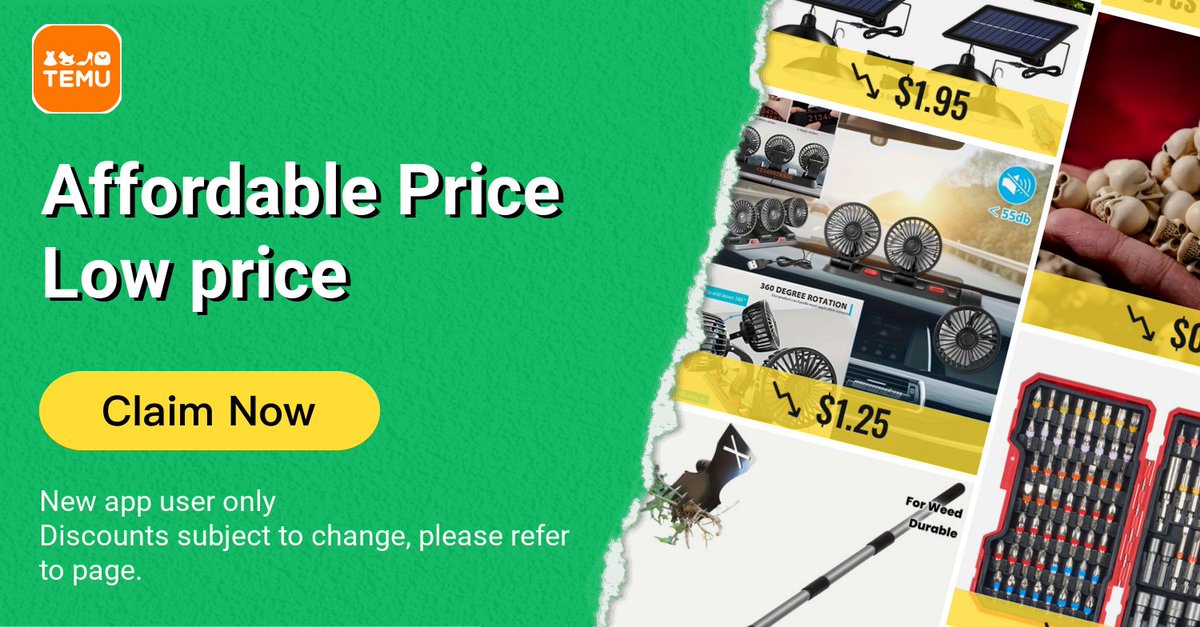 rodewarrior66's tweet photo. 💥 Flash drop! Temu codes are here. Don’t Miss Out! 🎉
【 alr546481 】 SPECIAL OFFER! Unlock secret low prices 👉 https://t.co/KDNMYwoLFU https://t.co/mhgL246T1S