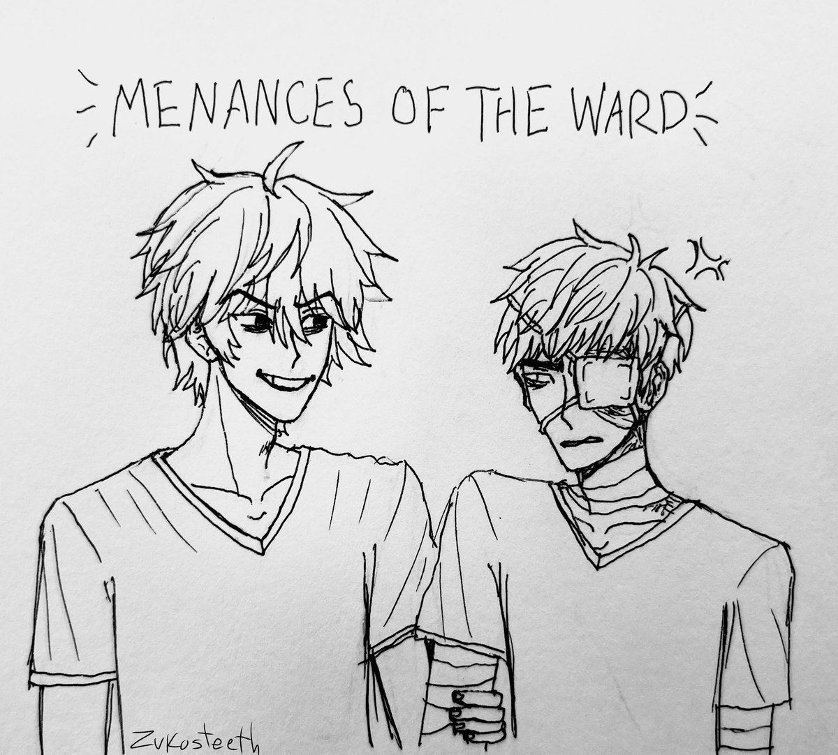 zukosteeth's tweet photo. #jetko pyschward au :3c just know they be causing trouble https://t.co/23xortE060