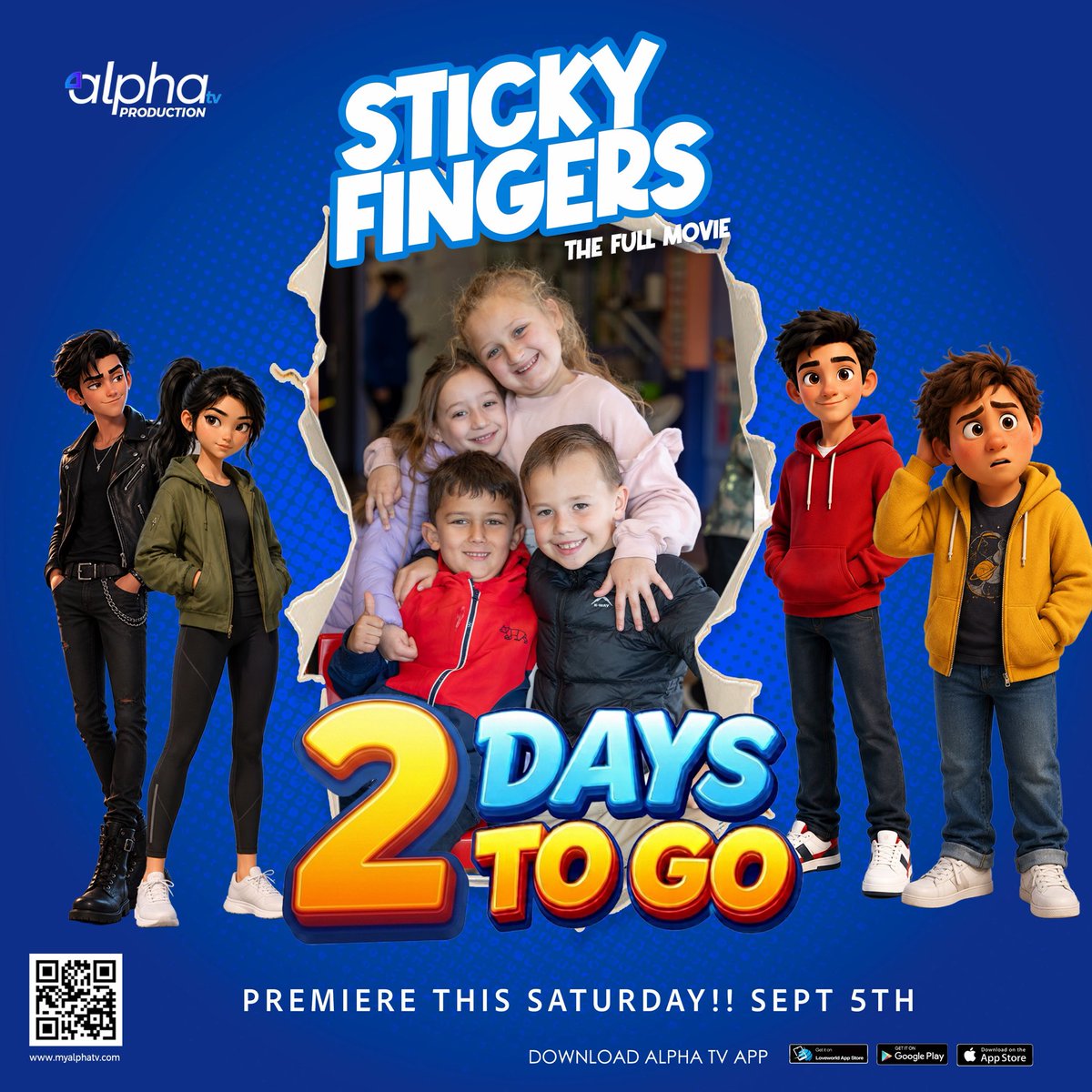LoveworldUSA's tweet photo. We are officially 2 DAYS AWAY from the premiere of Sticky Fingers on https://t.co/sKDKQppqyQ (Sept 5th)! 

Secure your front-row seat without the hassle:
🎟️ Monthly Flex: $7.99/mo
🏆 Best Value Yearly: $69.99/yr (Lock in today’s price & save!)

#AlphaTV #StickyFingers #LoveworldUSA