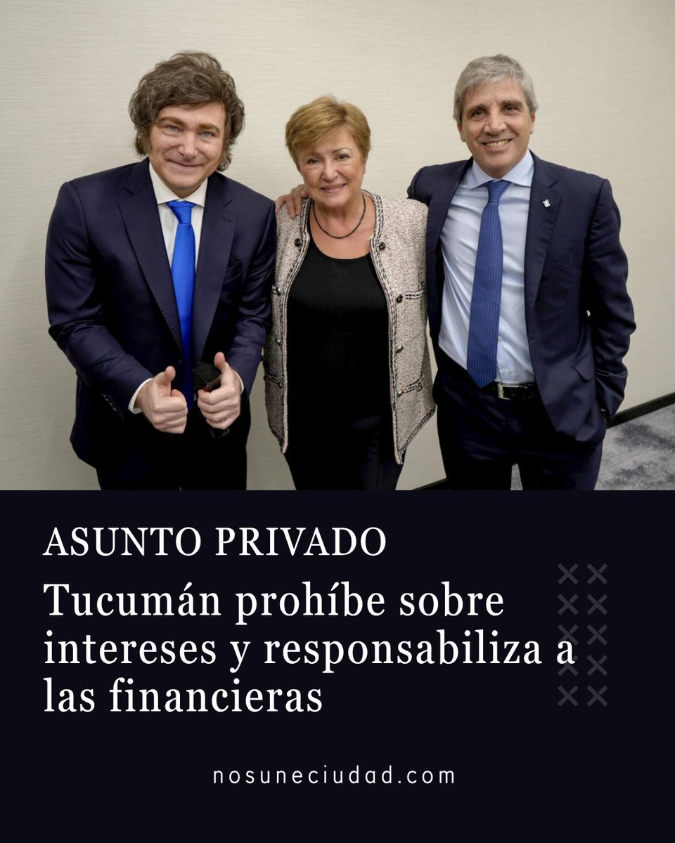 Ciudadnosune's tweet photo. En contraste con la postura oficial sobre la mora familiar, un fallo en Tucumán prohibió el anatocismo y exigió crédito responsable ante un sobreendeudamiento que afecta a millones de personas.
https://t.co/3FUSmtU8GO https://t.co/pS1hxDxlsF